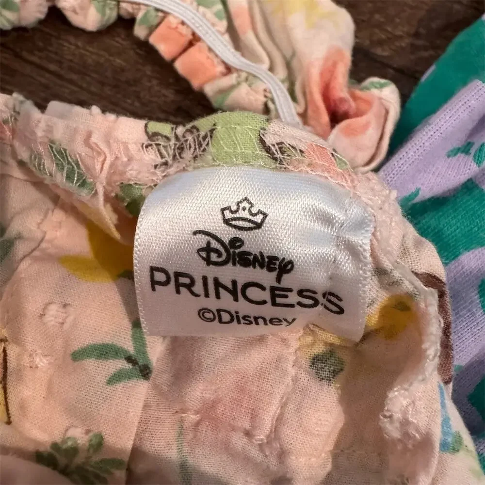 Lot 3 2T Toddler Girls Sun Dresses Disney Princess Cat & Jack Floral Lightweight